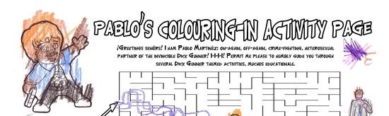 Pablo's Colouring-In Activity Page